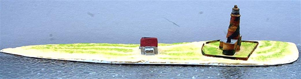 Coastlines 1/1250 CL-L34A Orford Ness diorama with camouflaged lighthouse and lookout c1940