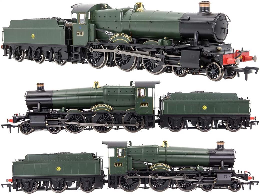 Dapol OO 4S-001-009 GWR 7818 Granville Manor Collett Manor Class 4-6-0 Green Shirtbutton Monogram