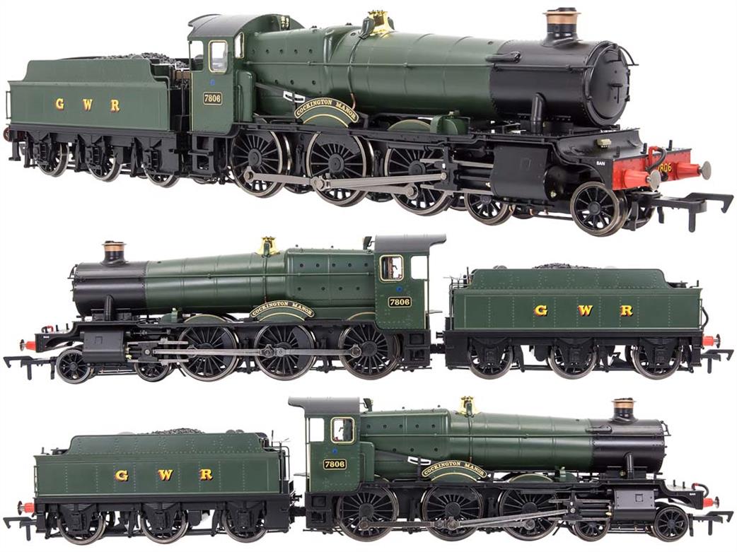 Dapol OO 4S-001-010 GWR 7806 Cockington Manor Collett Manor Class 4-6-0 Green Lettered G W R