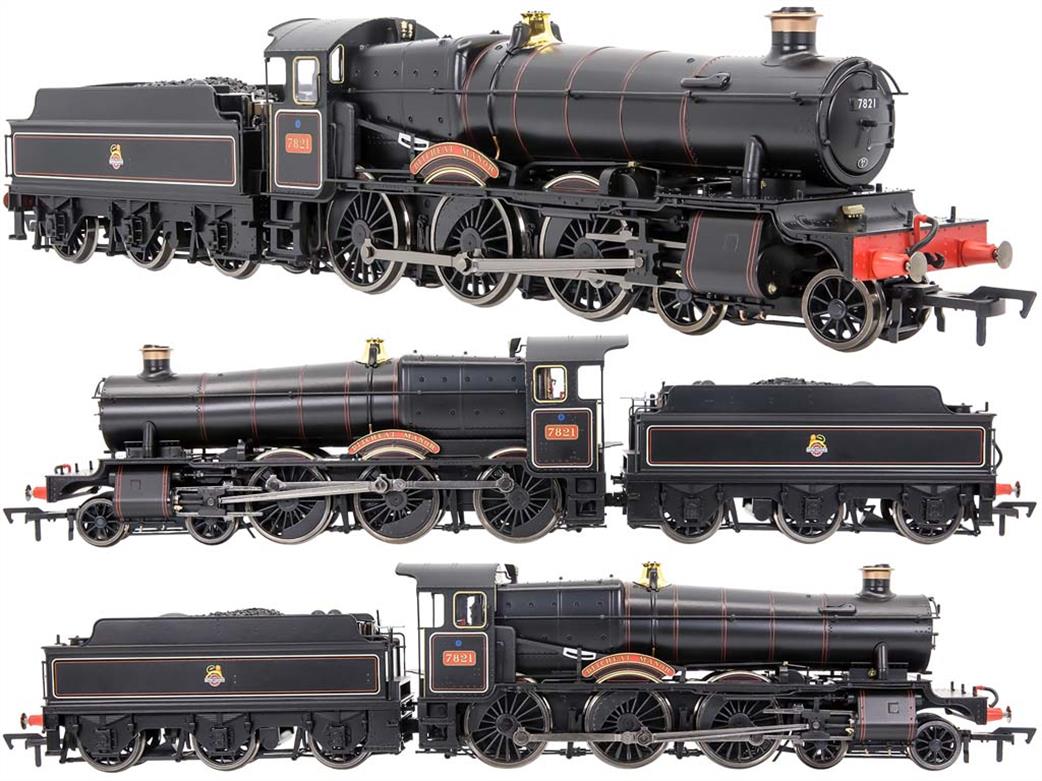 Dapol OO 4S-001-011 BR 7821 Ditcheat Manor Collett Manor Class 4-6-0 Lined Black Small Early Emblem