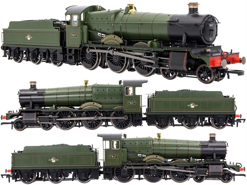 Dapol OO 4S-001-013 BR 7817 Garsington Manor ex-GWR Collett Manor Class 4-6-0 Lined Green Late Crest