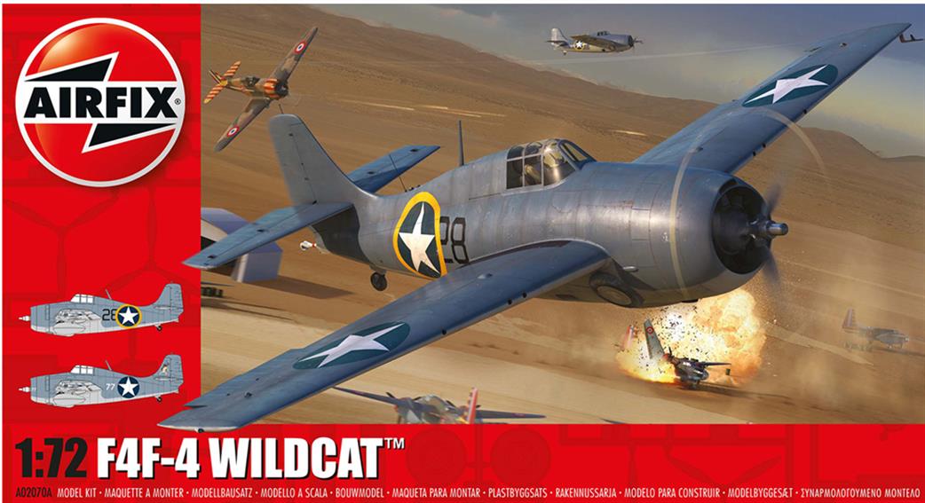 Airfix 1/72 A02070A Grunmann F4F-4 Wildcat Fighter Kit