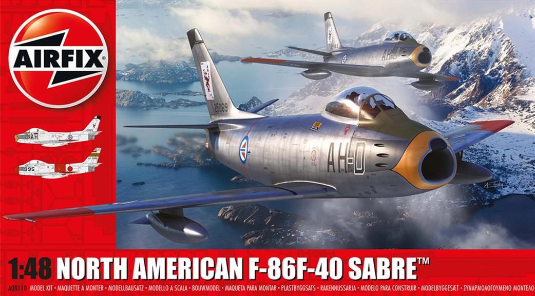 Airfix 1/48 A08110 North American F-86 F-40 Sabre Aircraft Kit