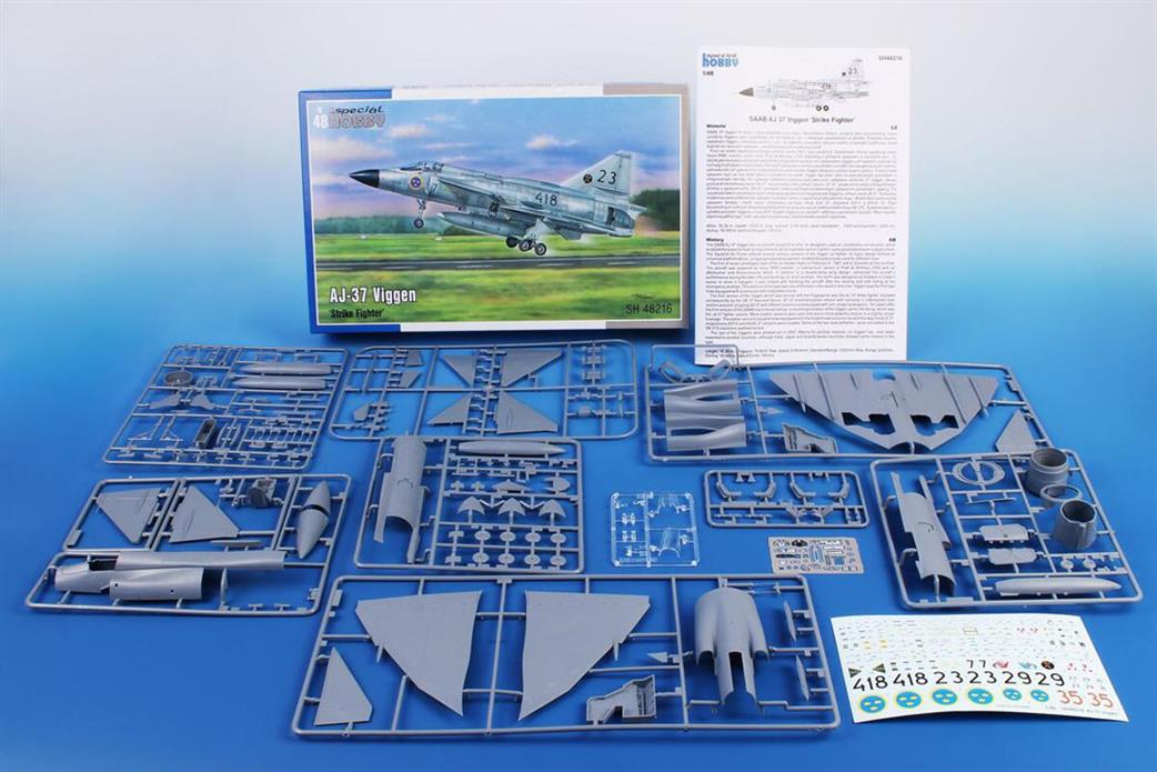 Special Hobby 1/48 48216 Saab AJ-37 Viggen Fighter Plastic  Kit