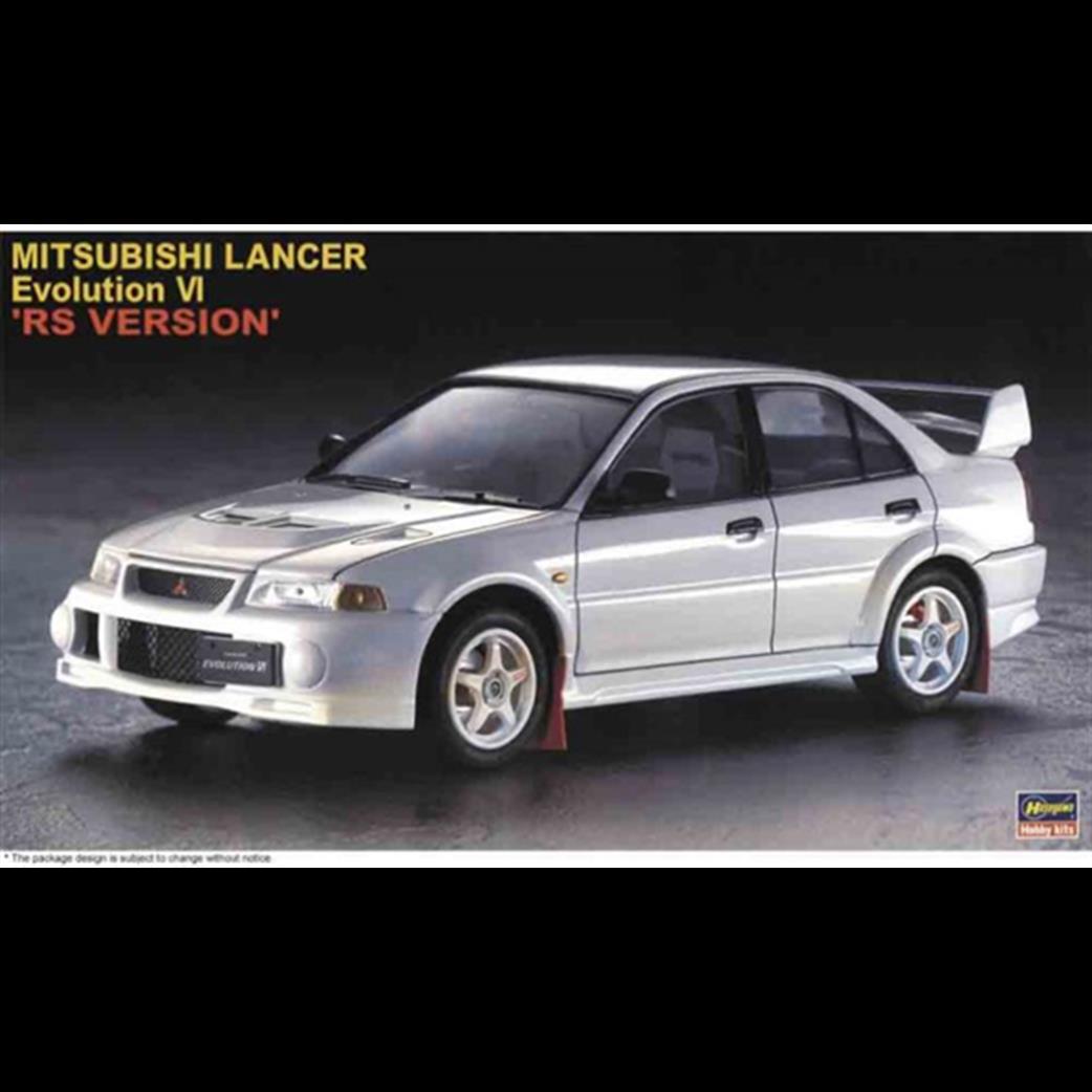 Hasegawa 1/24th 20547 Mitsubishi Lancer Evolution VI RS Version Car Kit