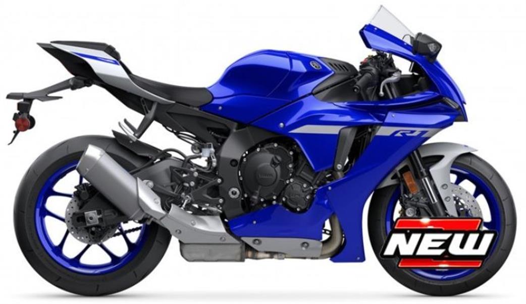 Maisto 1/12 M31101Y Yamaha YZF-R1 2021 Blue/Grey Model