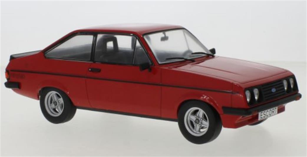 Model Car Group 1/18 18249 Ford Escort Mk II RS2000 Red 1977 Model