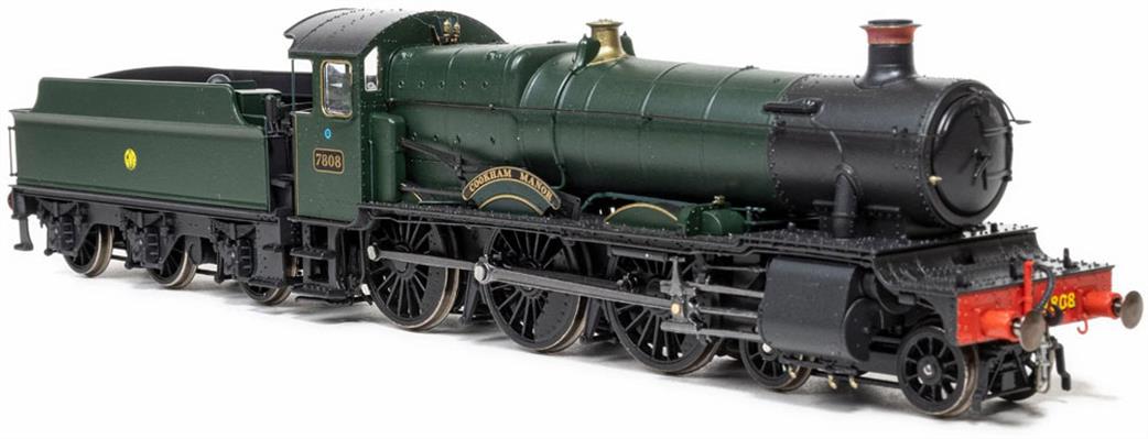 Accurascale OO ACC2503-7808 GWR 7808 Cookham Manor Collett Manor Class 4-6-0 Plain Green Shirtbutton Monogram