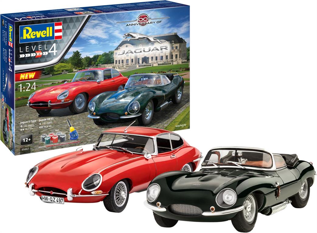 Revell 1/24 05667 100 Years Jaguar Gift Set