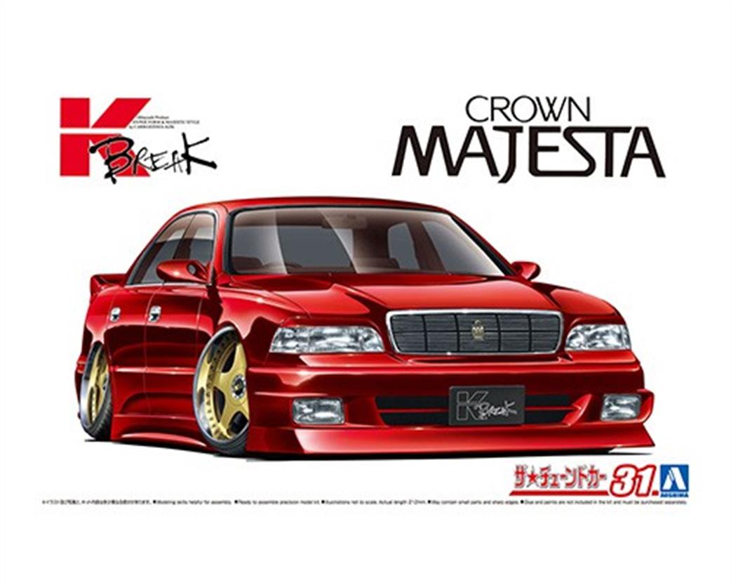 Aoshima 1/24 06309 K-Break Toyota UZS141 Majesta '91 Car Kit