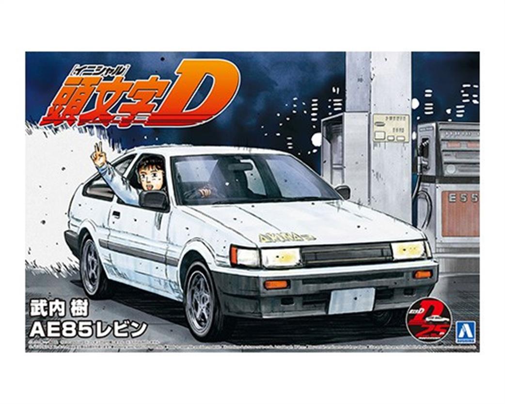 Aoshima 1/24 05963 Initial-D Takeuchi Toyota AE85 Levin Car Kit