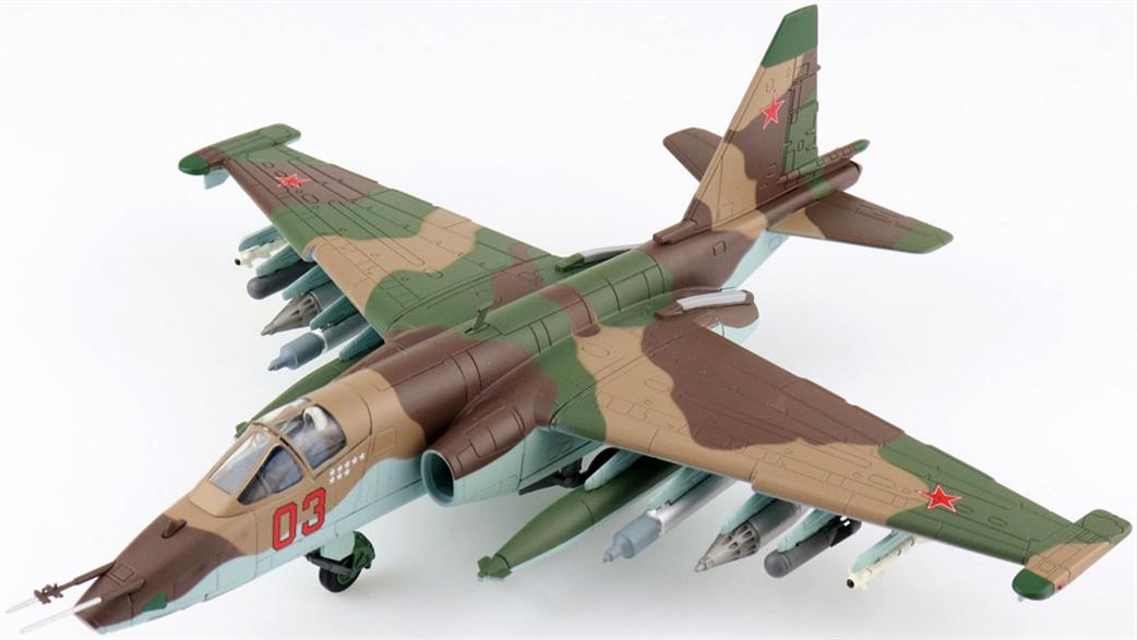 Hobby Master 1/72 HA6107 Su-25K Frogfoot Red 03, flown by Lt. Col. Alexander Rutskoy, 4th August 1988