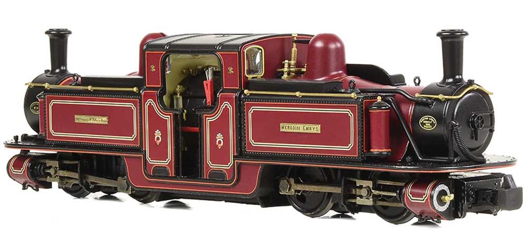 Bachmann OO9 391-101 Festiniog Railway Merddin Emrys Double Fairlie Locomotive Lined Maroon