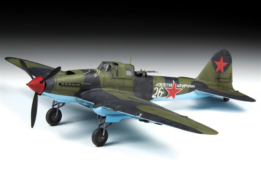 Zvezda 1/48 4826 IL-2 Stormovik Mod 1943 Russian WW2 Strike Aircraft Kit