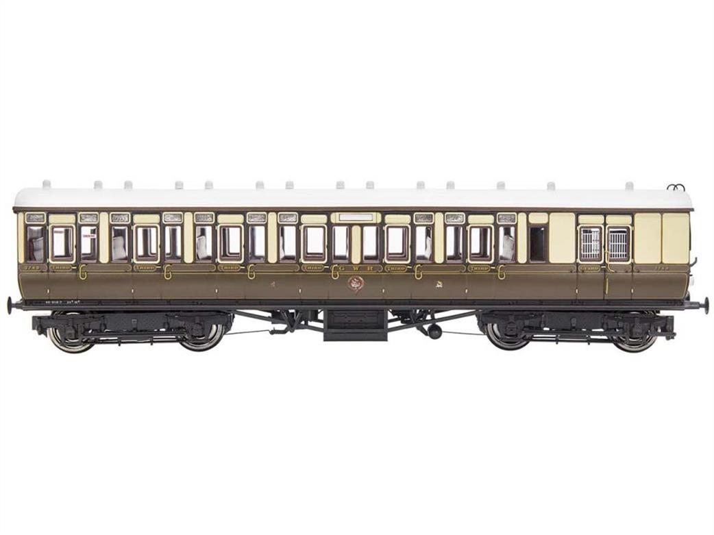 Dapol OO 4P-020-102 GWR 3750 Brake Third Mainline & City Toplight Suburban Stock Chocolate & Cream Set 2