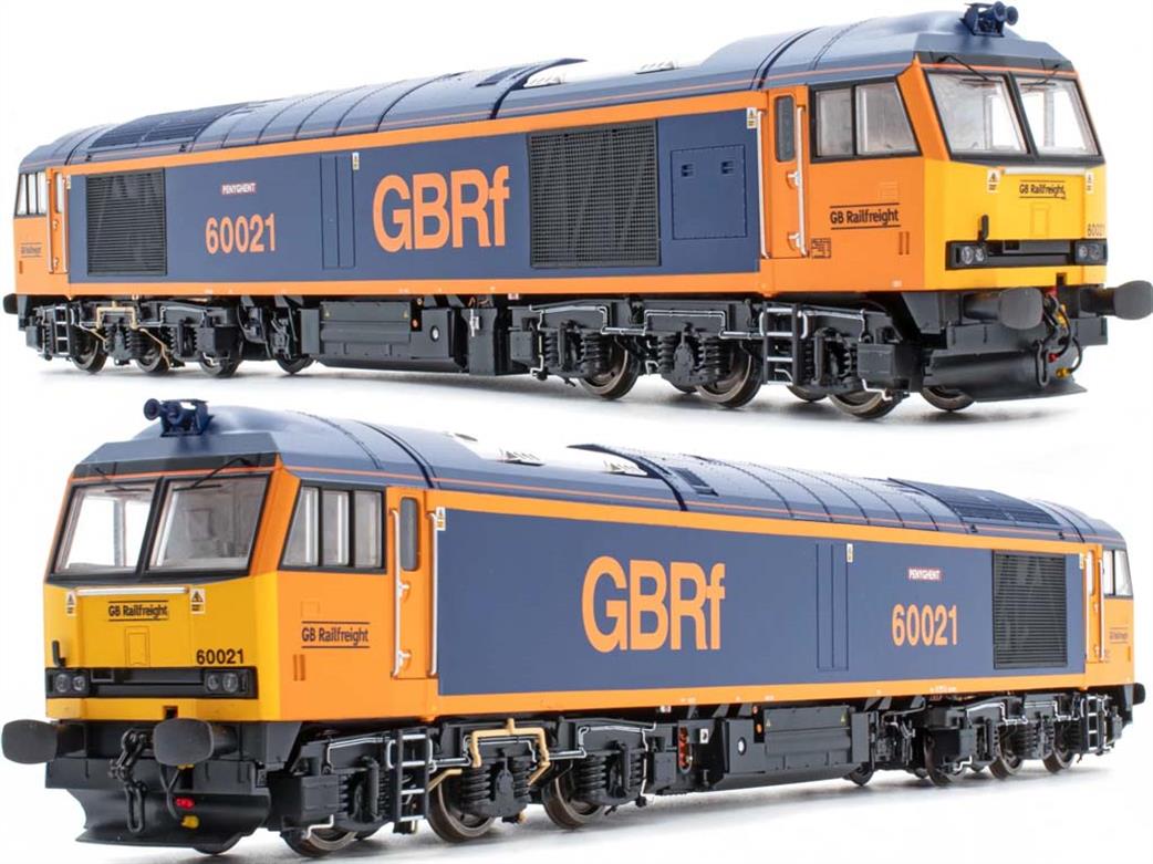 Accurascale OO ACC2901 GBRf 60021 BR Class 60 Diesel Locomotive GB Railfreight Blue & Orange