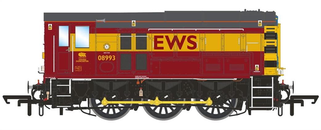 Accurascale OO ACC3197 Class 08/9 EWS Maroon 08993 Diesel Shunter Locomotive