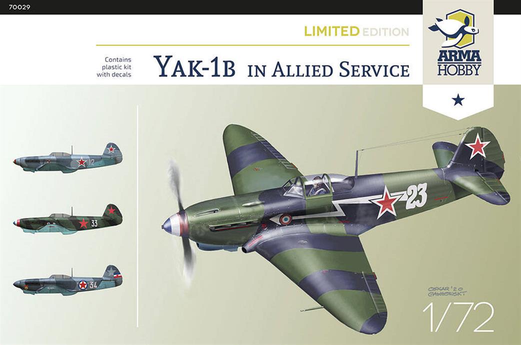 Arma Hobby 1/72 70029 Yak-1B in Allied Service  WW2 Fighter Plastic Kit