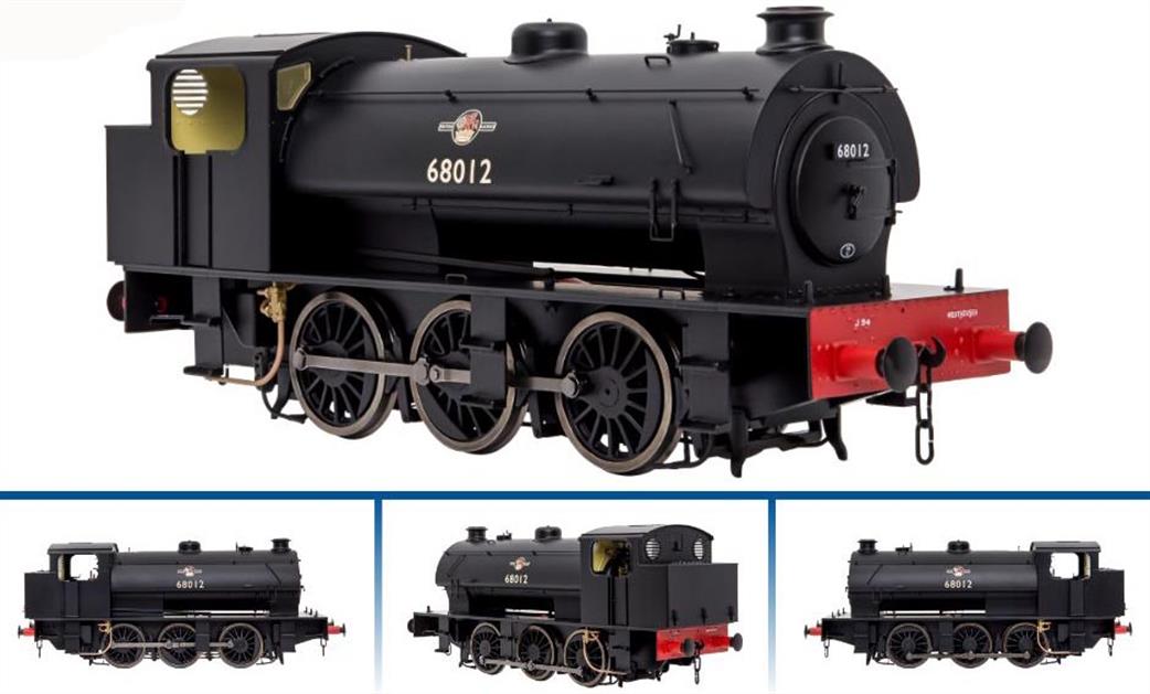 Dapol O Gauge 7S-094-004 BR 68012 J94 Hunslet Austerity 0-6-0ST Shunting Engine Black Late Crest