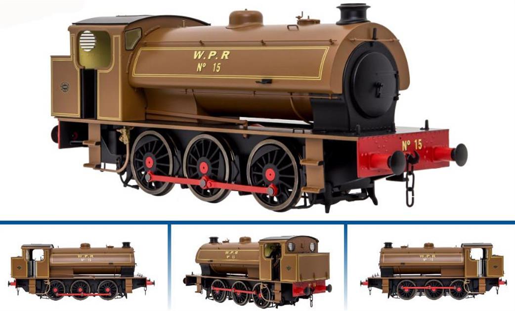 Dapol O Gauge 7S-094-006 Wemyss Private Railway 15 Hunslet Austerity 0-6-0ST Shunting Engine WPR Lined Brown