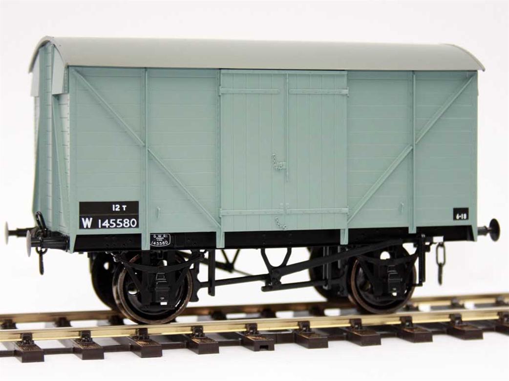 Dapol O Gauge 7F-066-004 BR W145580 ex-GWR 12ton RCH Ventilated Box Van BR Grey