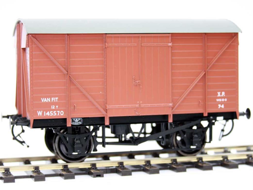 Dapol O Gauge 7F-066-005 BR W145570 ex-GWR 12ton RCH Ventilated Box Van BR Bauxite