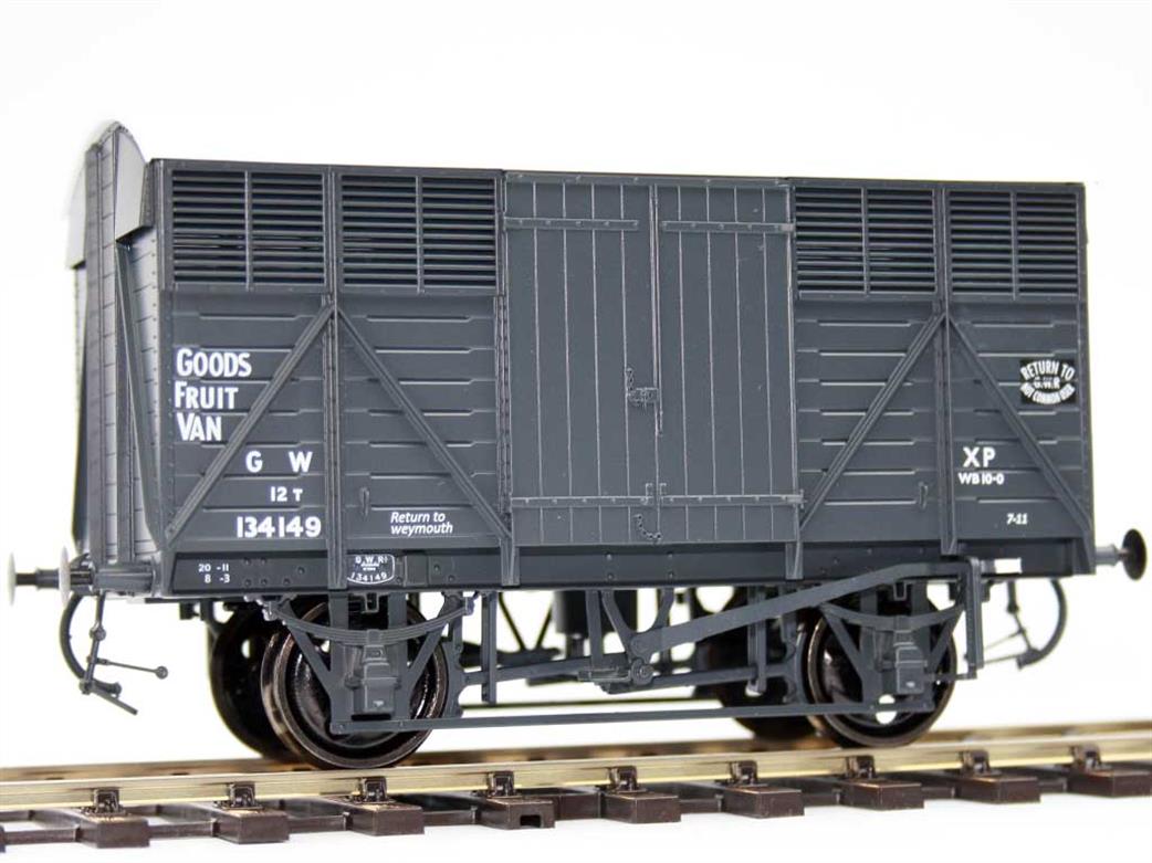 Dapol O Gauge 7F-067-001 GWR 134149 FRUIT A Goods Fruit Van GWR Grey