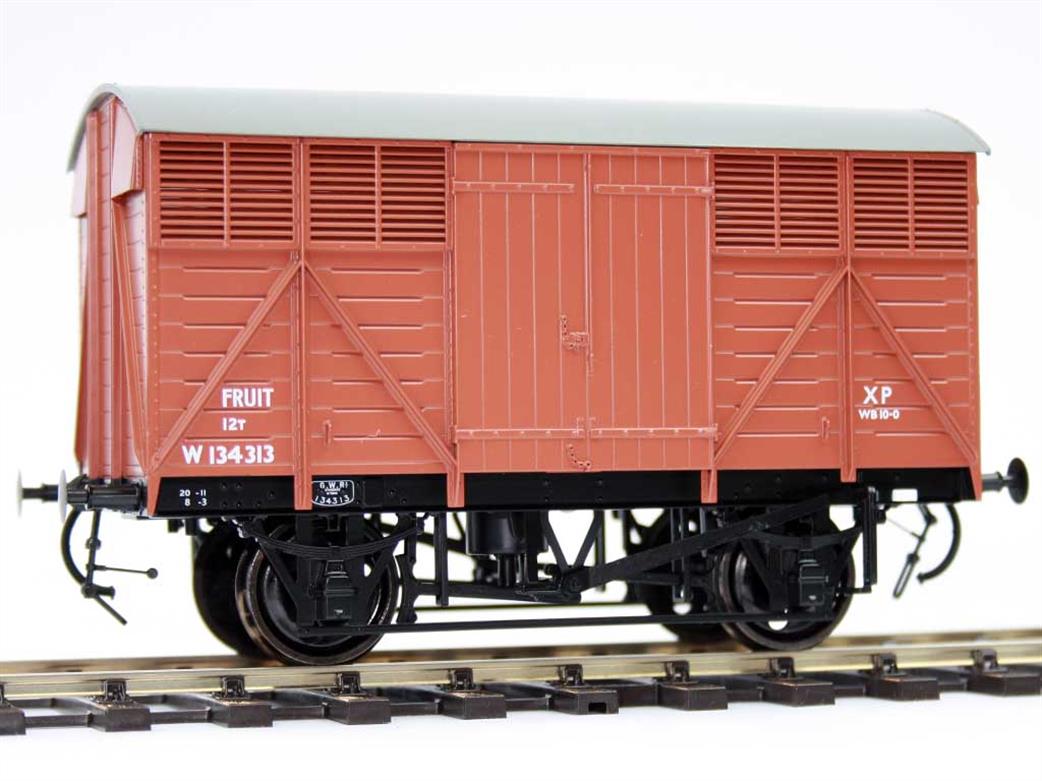 Dapol O Gauge 7F-067-002 BR W134313 ex-GWR FRUIT A Goods Fruit Van BR Bauxite