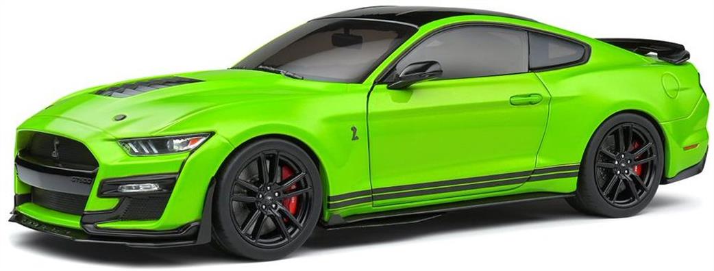 Solido 1/18 1805902 Ford Shelby Mustang GT500 Grabber Lime 2020 Model