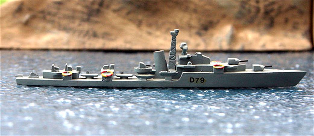 Fleetline 1/1200 FD1CAD HMS Cadiz, a Battle-class destroyer in the 1950s