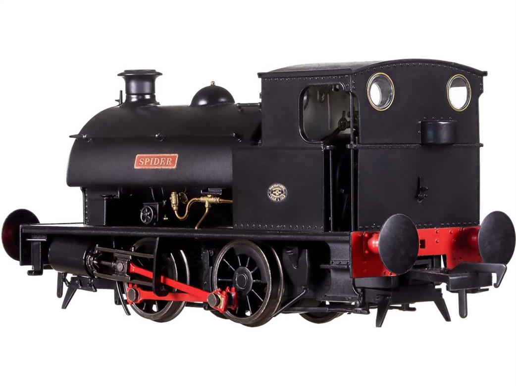 Dapol OO 4S-024-007 Spider Hawthorn Leslie 14in 0-4-0ST Industrial Shunting Engine Black