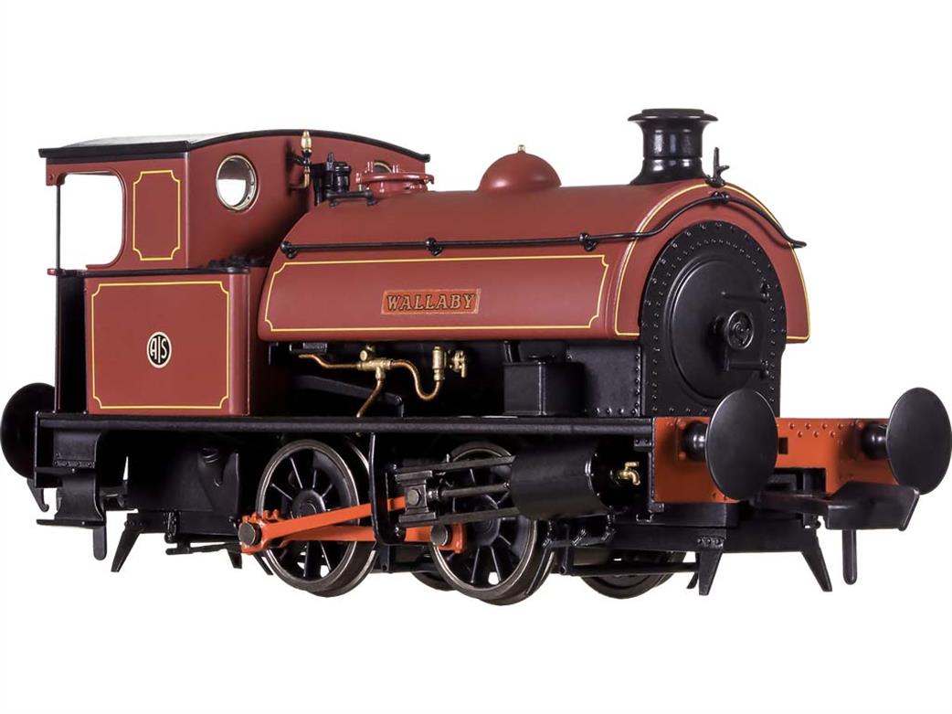 Dapol OO 4S-024-009 Wallaby Australian Iron & Steel Co. Hawthorn Leslie 14in 0-4-0ST Industrial Shunting Engine Lined Maroon