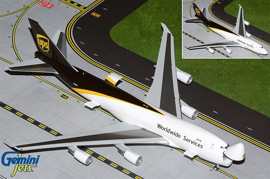 Gemini Jets 1/200 G2UPS932 UPS Airlines B747-400F Interactive Series Diecast Aircraft Model