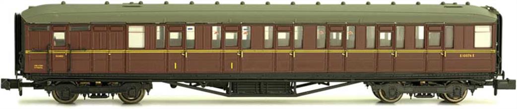 Dapol N 2P-011-274 BR E10014E Gresley Design Brake Composite Coach Maroon