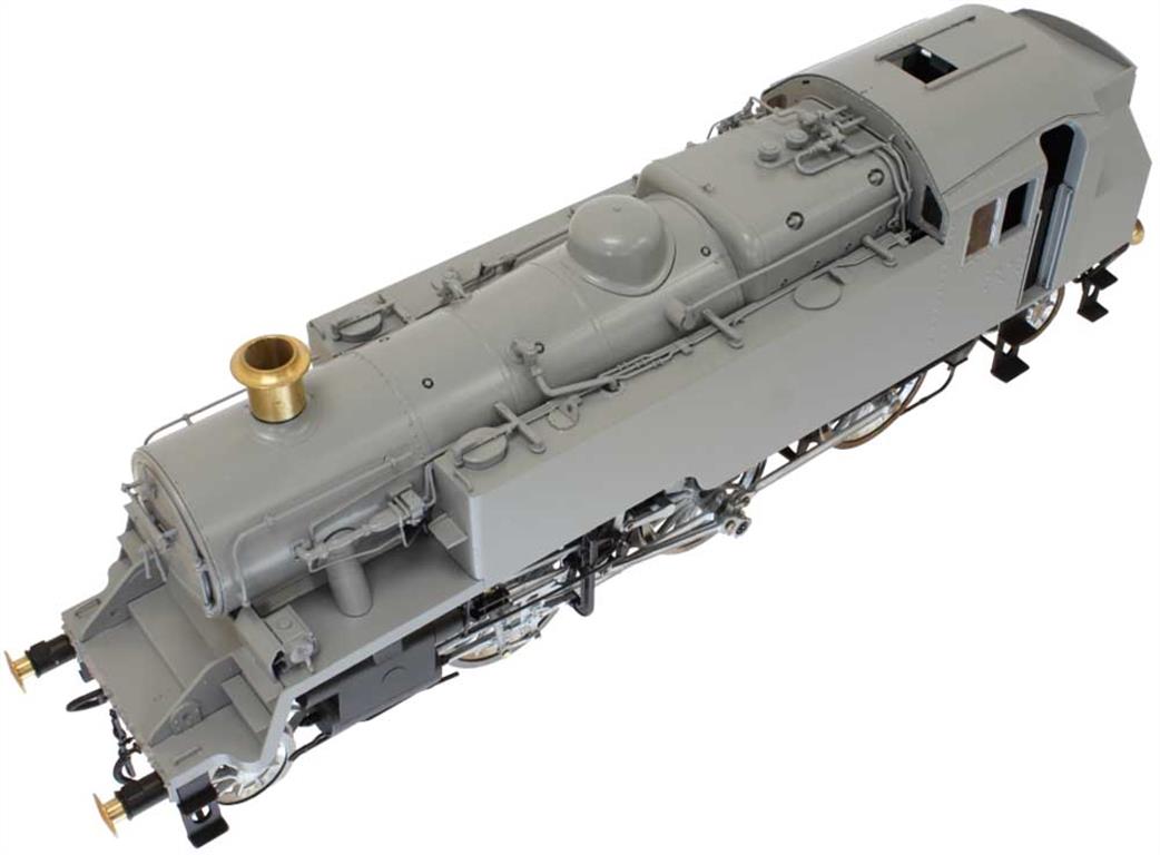 Dapol Lionheart Trains O Gauge LHT-S-8201US Unnumbered BR Standard Class 3MT 2-6-2T Lined Black Late Crest DCC Sound