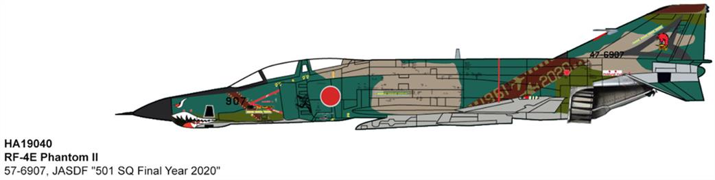 Hobby Master 1/72 HA19040 RF-4E Phantom II JASDF 501 SQ Final Year 2020