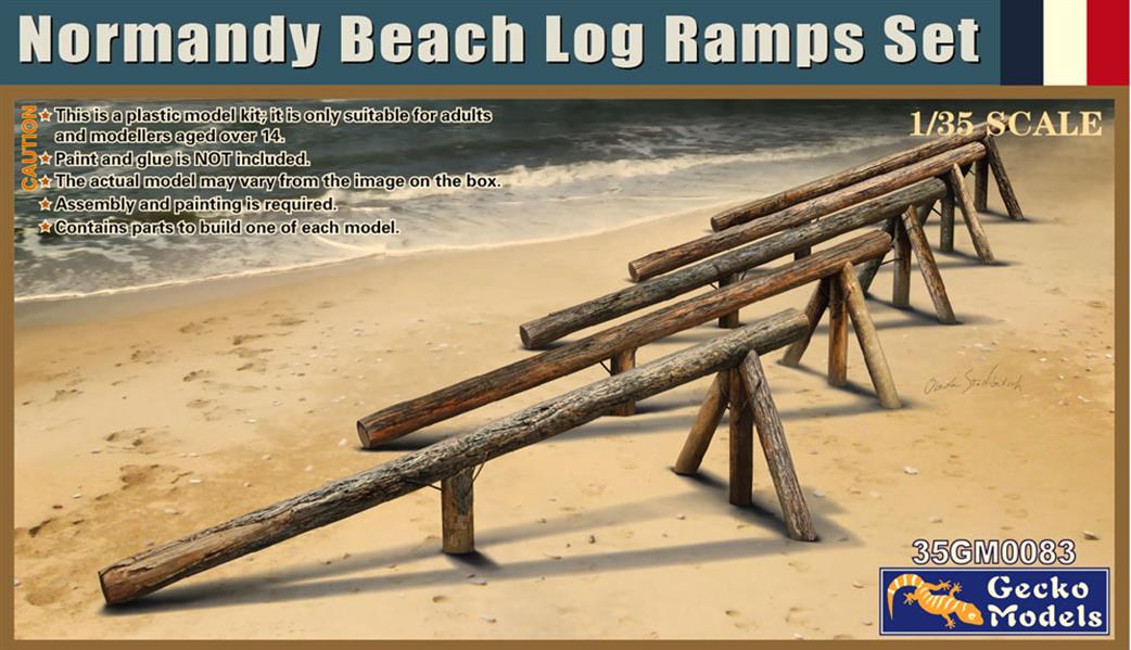 Gecko Models 1/35 35GM0083 Normandy Beach Log Ramps Set