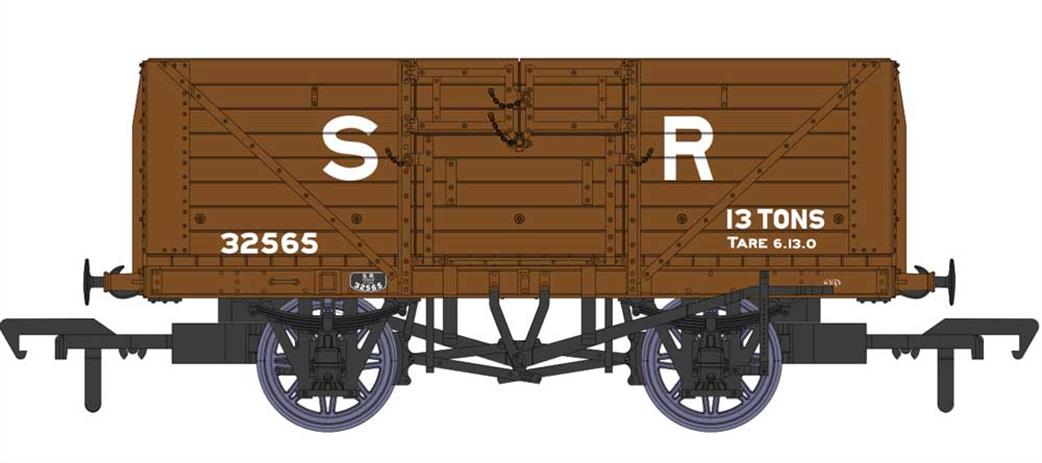 Rapido Trains OO 940005 SR 32565 Dia.1379 8 Plank Open Wagon SR Goods Brown Large Lettering