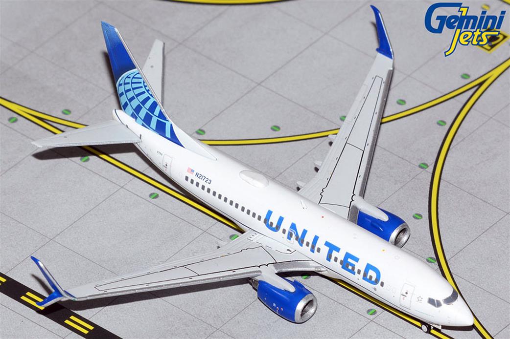 Gemini Jets 1/400 GJUAL2024 United Airlines Boeing B737-800S New Livery Jetliner Model