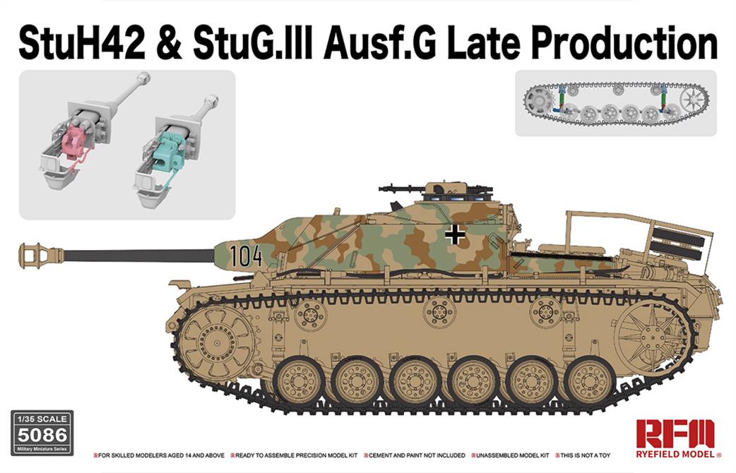 Rye Field Model 1/35 5086 German StuG.III Ausf.G Late Production