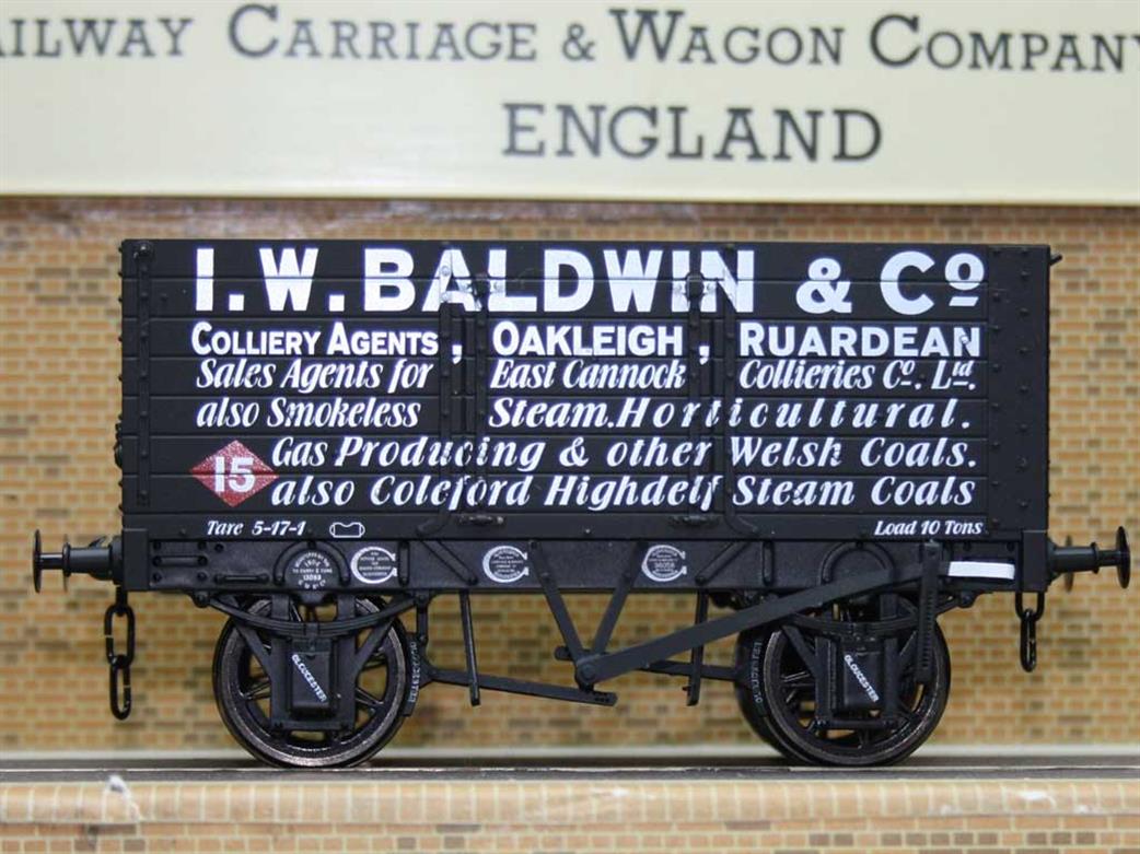 Dapol O Gauge 7F-073-A02 I W Baldwin, Ruardean Wagon 15 RCH 1887 Type 7 Plank Open Wagon Antics Special Edition