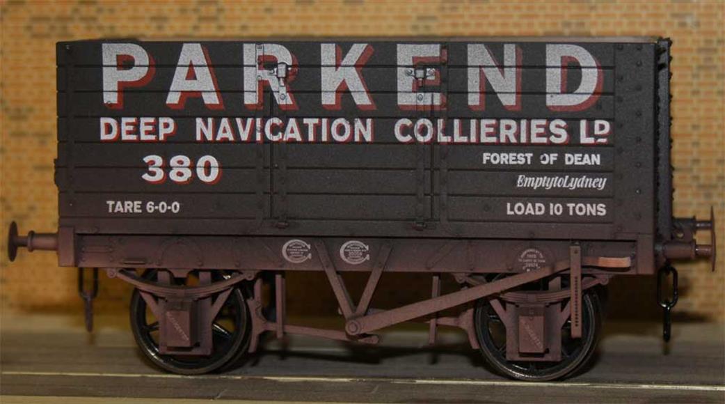 Dapol O Gauge 7F-073-010W Parkend RCH 1887 Type 7 Plank Open Wagon No.380 Weathered