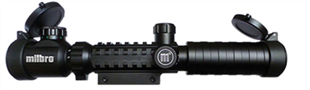Milbro  MILC3-9x32EGAG Military Style 3-9 x 32 Scope with Reversible Mounts
