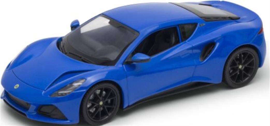 Welly 1/24 24115B Lotus Emira Blue Diecast Model