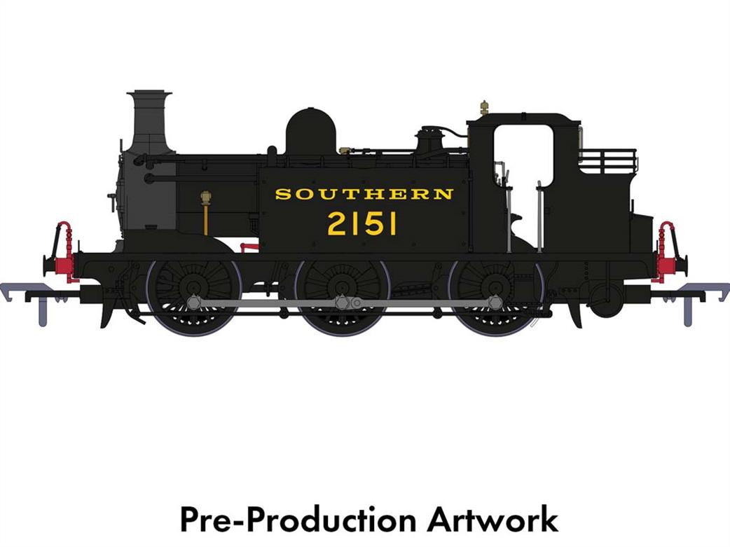 Rapido Trains OO 936008 SR 2151 ex-LBSCR Class E1 0-6-0T Southern Black Livery