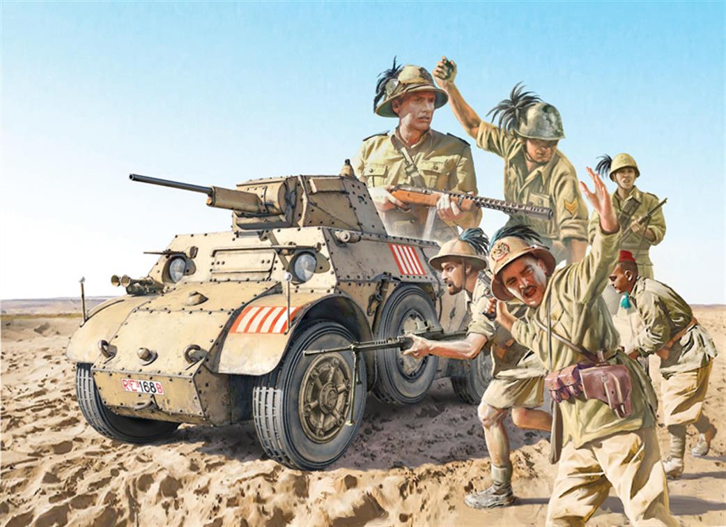 Italeri 1/35 6591 AB41 with Bersaglieri Italian Infantry