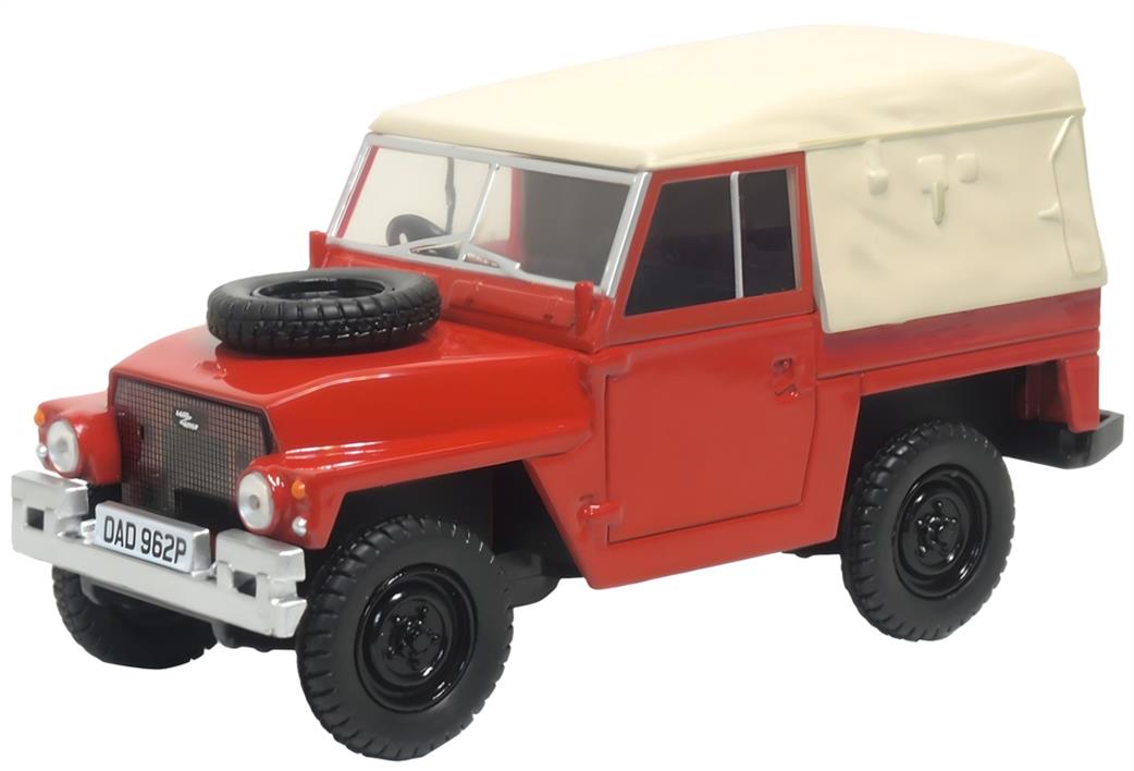 Oxford Diecast 1/43 43LRL011 Red Land Rover Lightweight