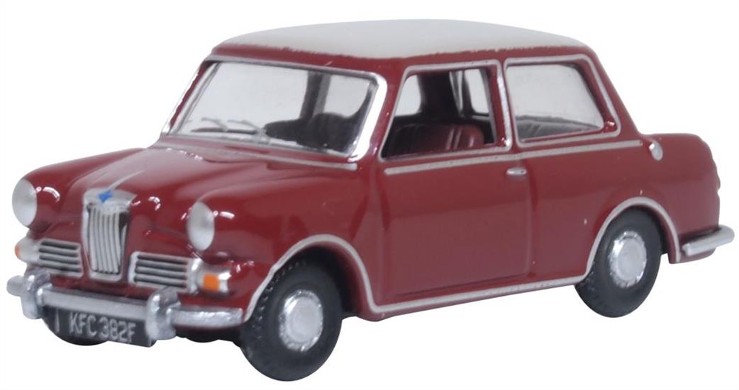 Oxford Diecast 1/76 76RE004 Riley Elf MkIII Damask Red/Whitehall Beige