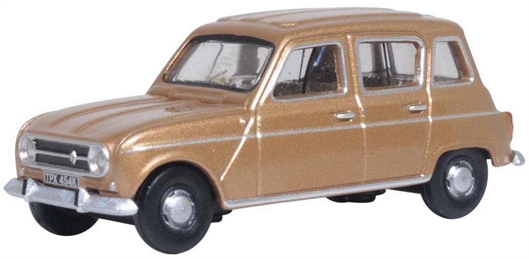 Oxford Diecast 1/76 76RN004 Renault 4 Marron Glace