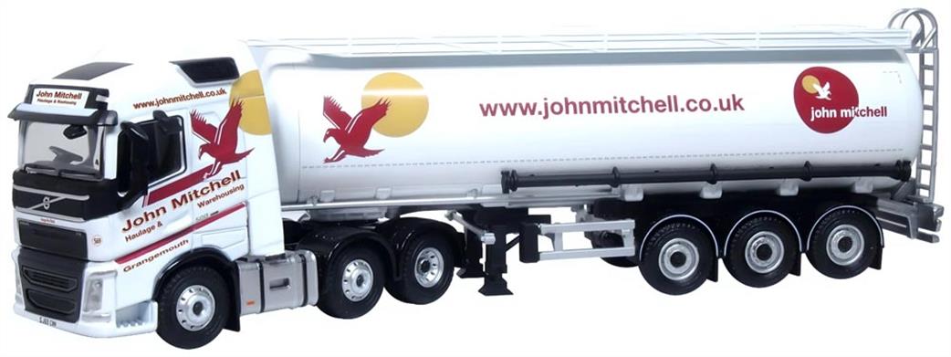 Oxford Diecast 1/76 76VOL4012 John Mitchell Volvo FH4 Cylindrical Tanker